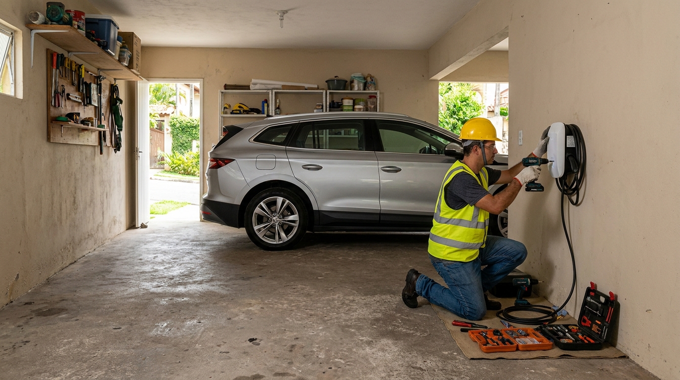 Instalação em garagem ou condomínio em Bragança Paulista‑SP